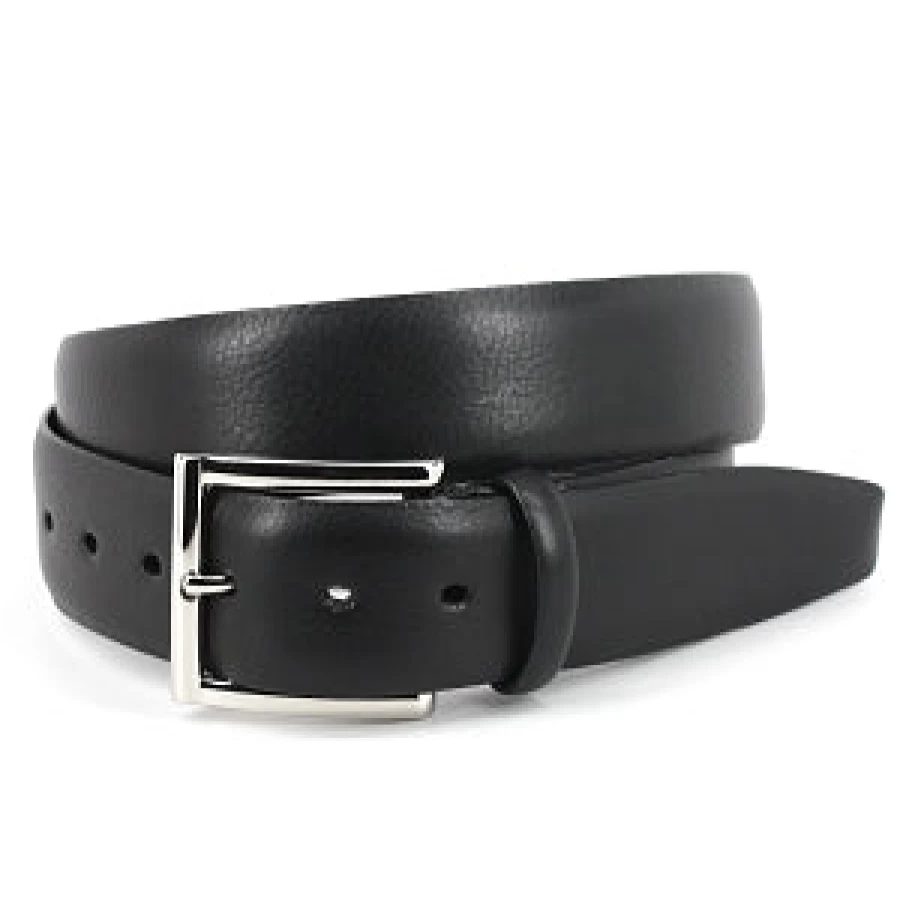 Torino Italian Glazed Calfskin Leather Belt for Men - Premium Milled Design