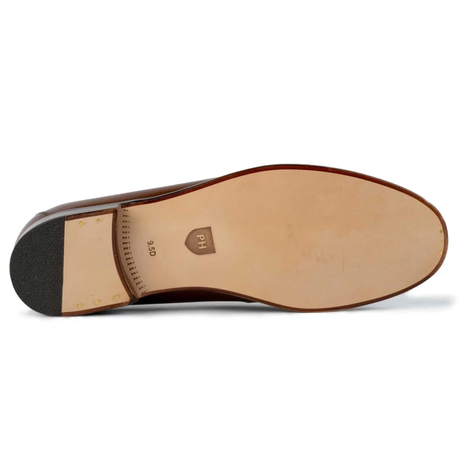 Peter Huber Leather Ring Bit Loafer Shoes for Men - Classic Horsebit Design Comfortable Slip-On Dress Casual Footwear