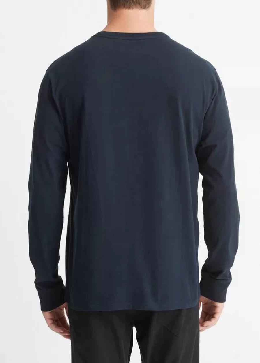 Vince Sueded Jersey Pocket Crewneck Sweatshirt for Men & Women