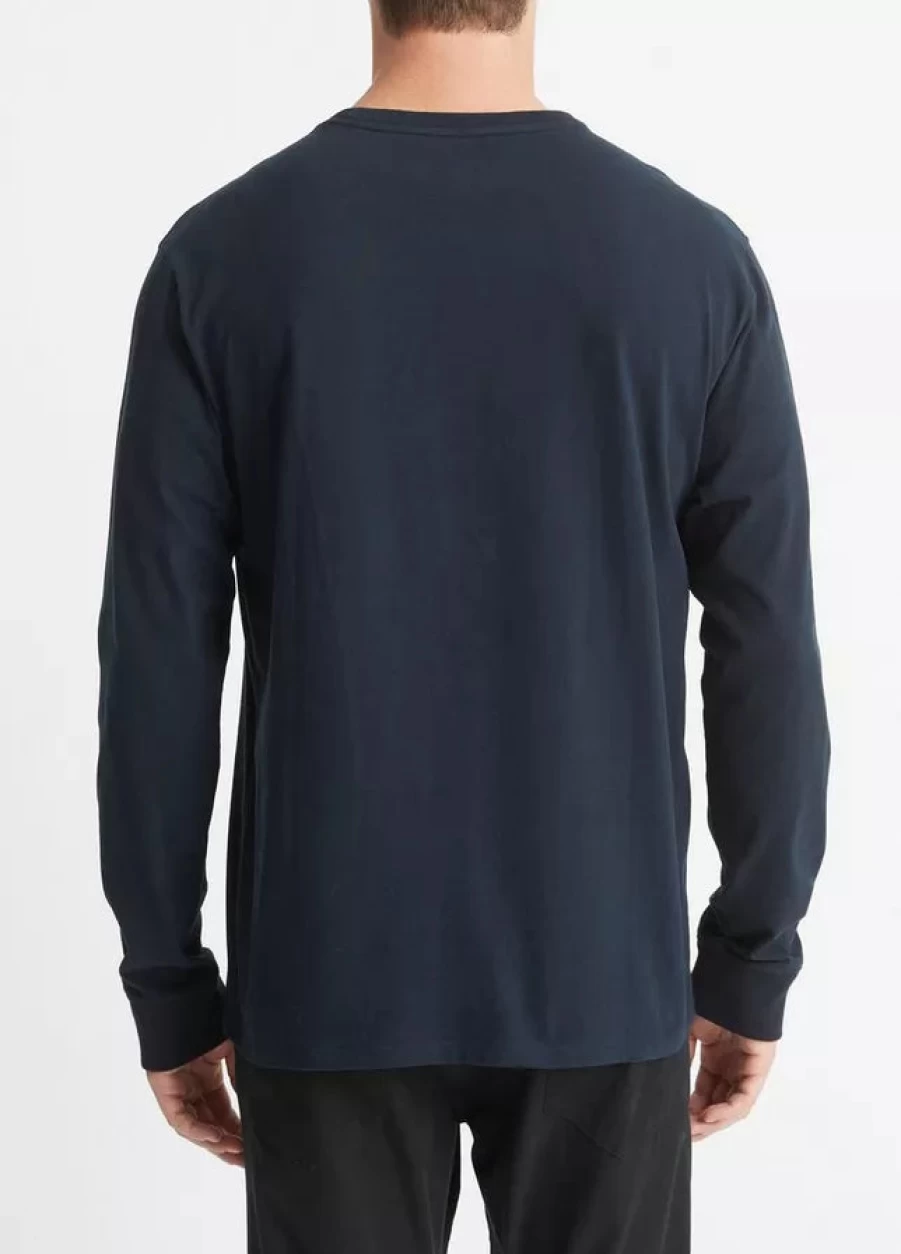 Vince Sueded Jersey Pocket Crewneck Sweatshirt for Men & Women | Soft Casual Pullover