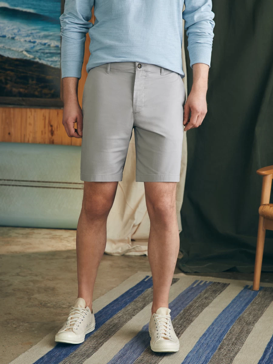 Faherty Men's Movement Chino Shorts - 8 Inch Inseam Comfortable Casual Summer Shorts