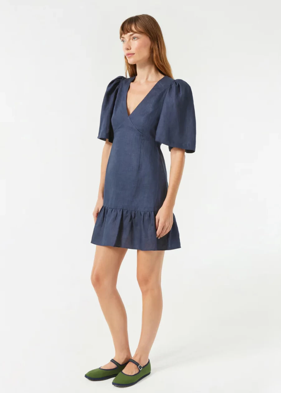 Rhode Navy Mariana Dress - Elegant Women's Navy Blue Dress