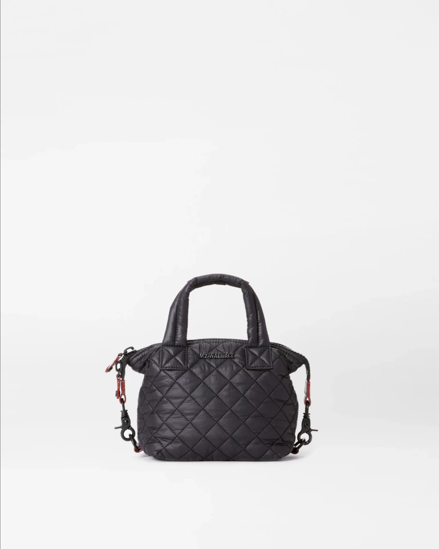 MZ Wallace Micro Sutton Crossbody Bag in Black | Compact & Stylish Shoulder Purse