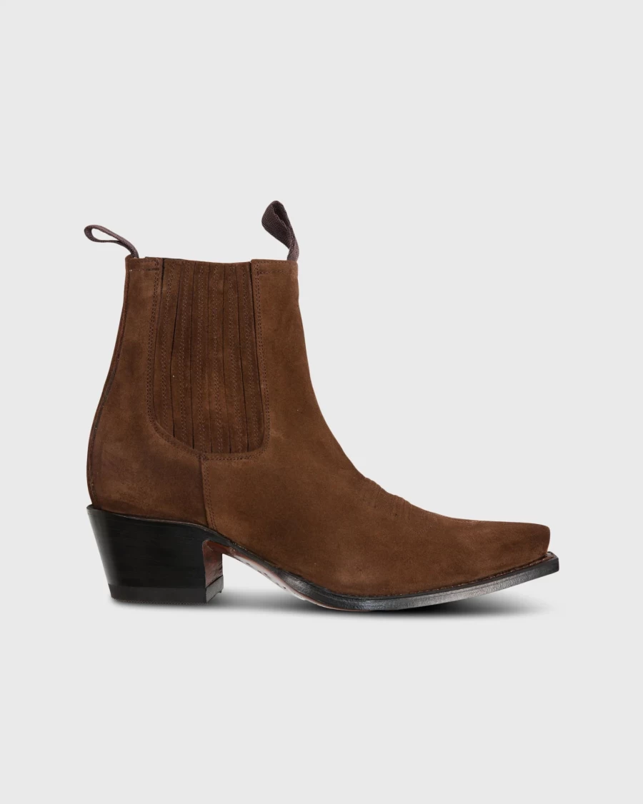 Ann Mashburn Brown Short Cowboy Boots for Women