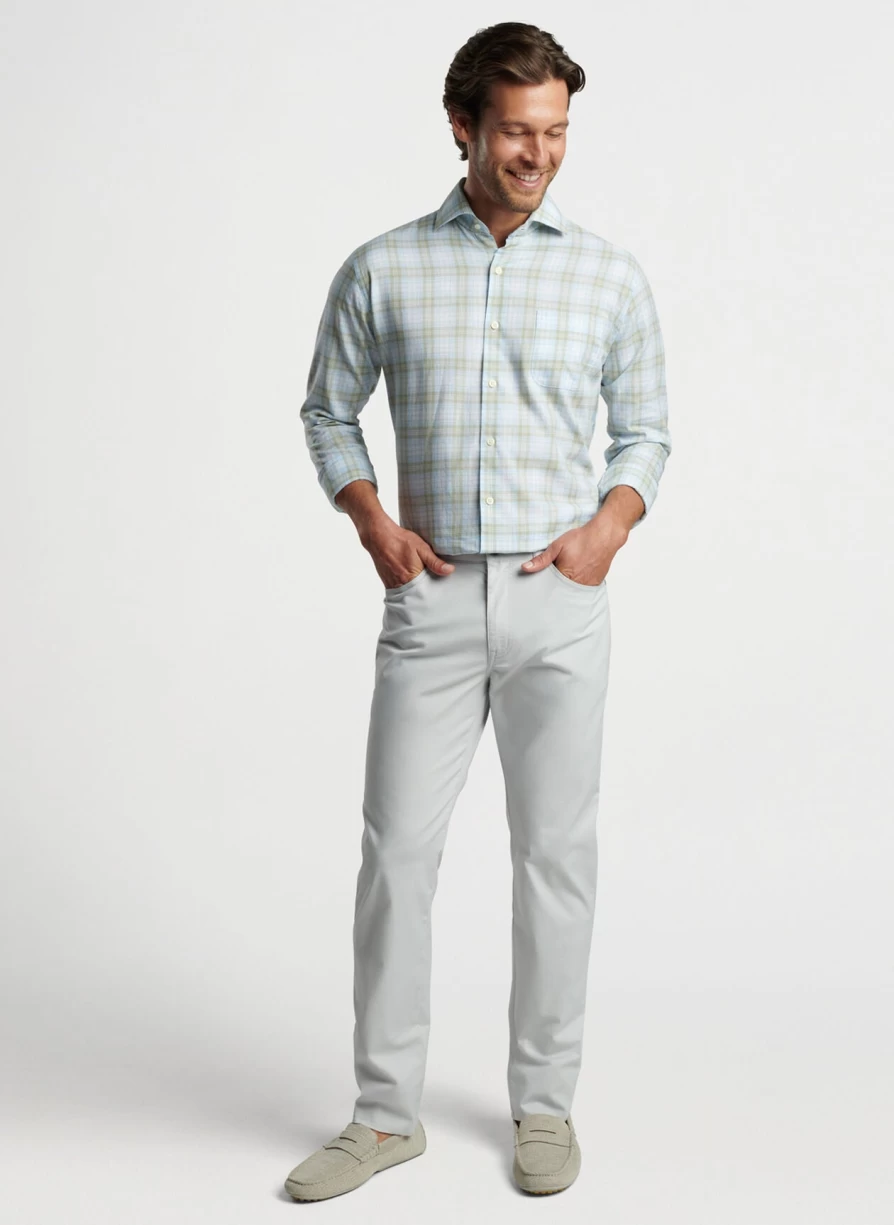 Peter Millar Camden Summer Sport Shirt - Soft Cotton, Cottage Blue
