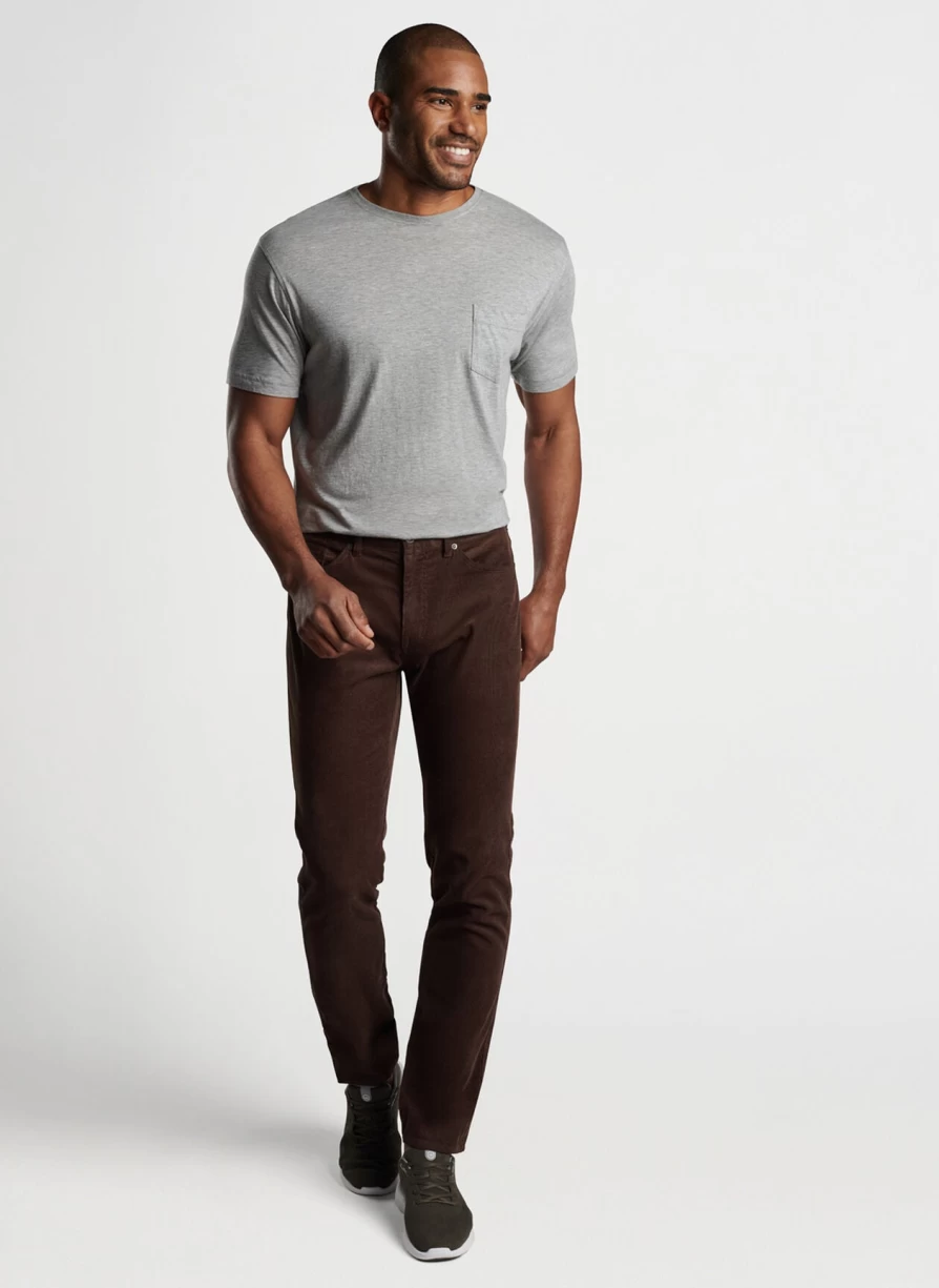 Peter Millar Men's Premium Soft Corduroy Five-Pocket Pants - Comfortable & Stylish Casual Trousers