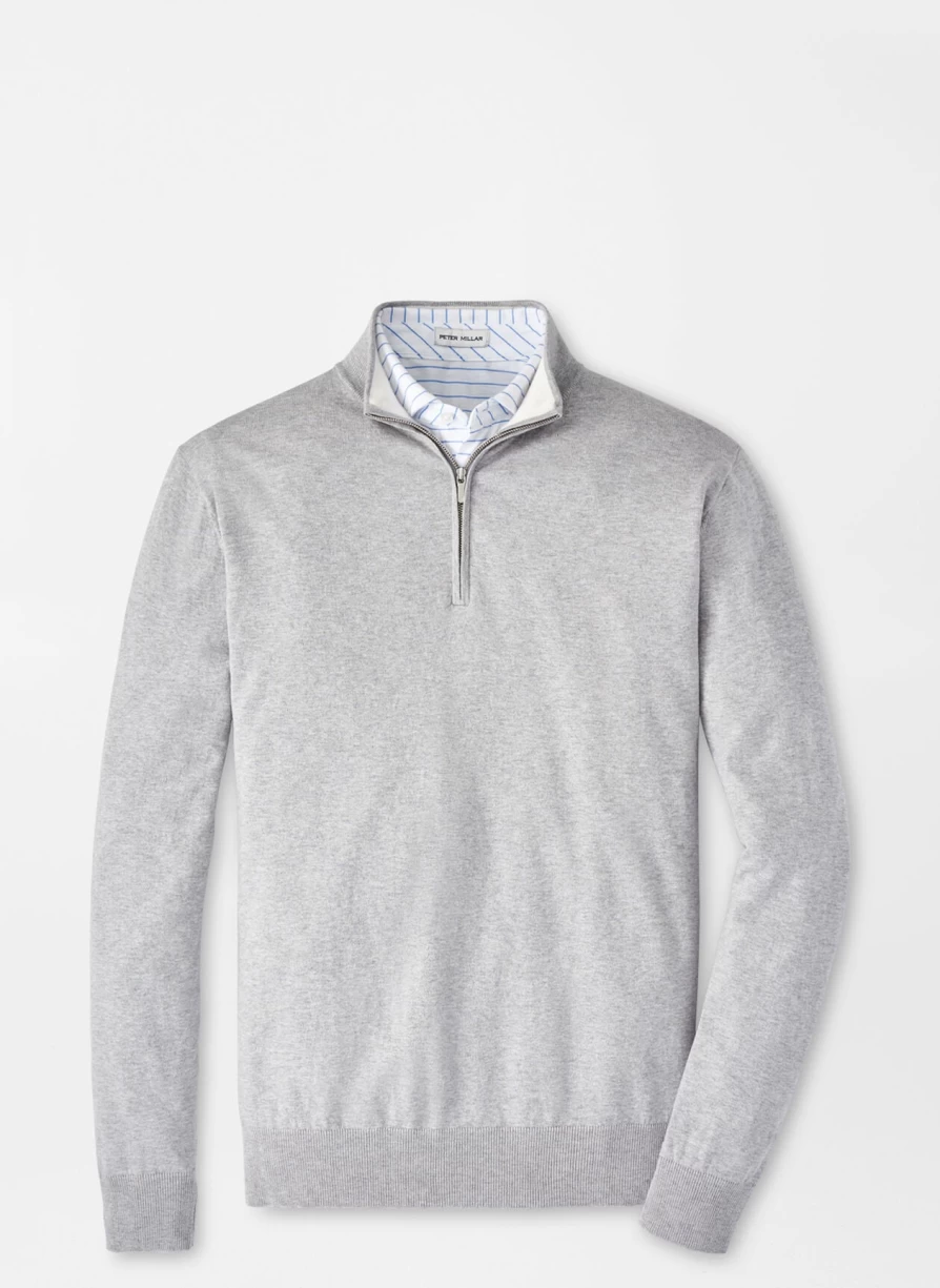 Peter Millar Men's Whitaker Quarter-Zip Sweater - Premium Cotton Blend Pullover for Men