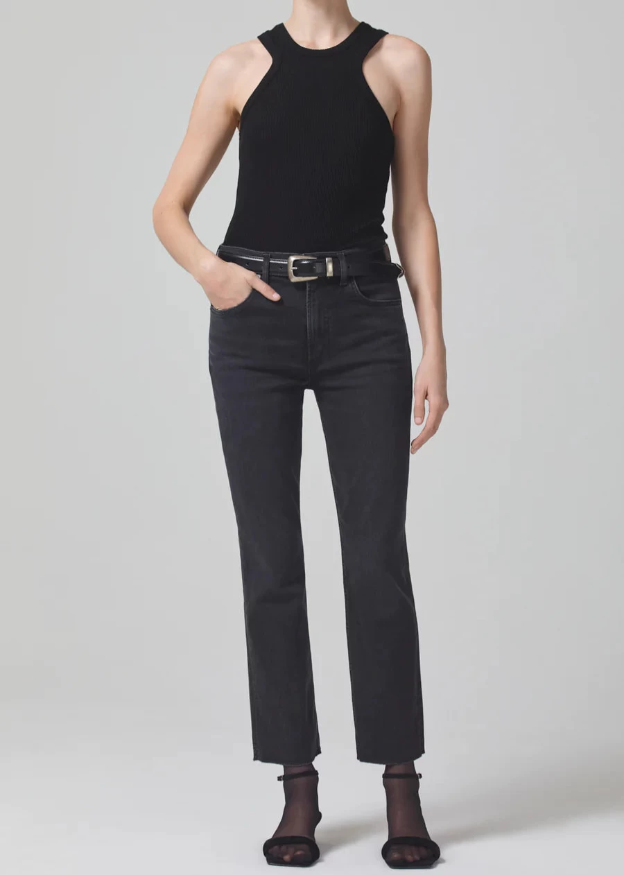 Citizens of Humanity Isola Straight Crop Jeans in Reflection Light Wash