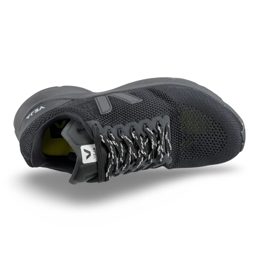 VEJA Marlin V-Knit Runner Sneakers - Black Sustainable Running Shoes