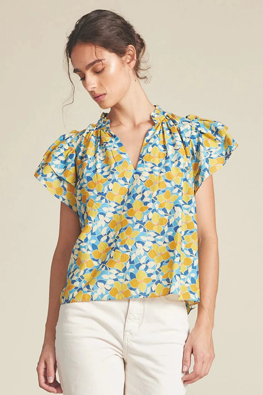 "Birds of Paradise Clover Blouse - Stylish Women's Top for Casual & Elegant Outfits"