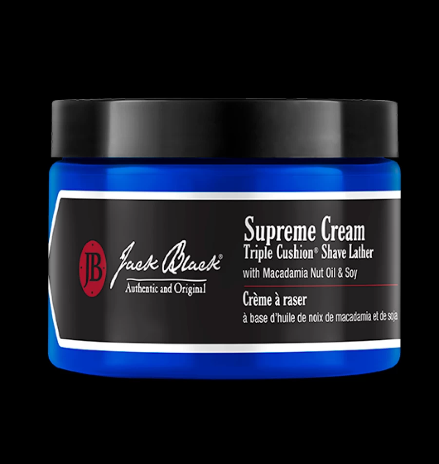 Jack Black Supreme Cream Triple Cushion Shave - 9.5 Oz Men's Shaving Cream for Smooth & Comfortable Shave