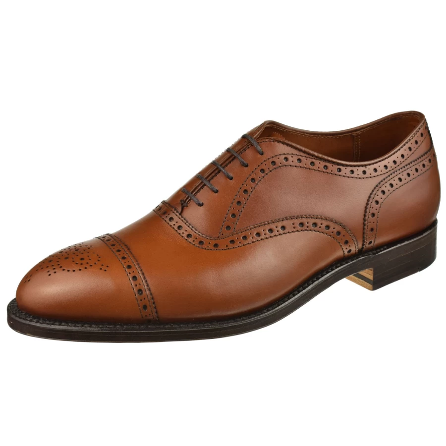 Alden Medallion Cap Toe Oxford Dress Shoes for Men - Classic Formal Footwear