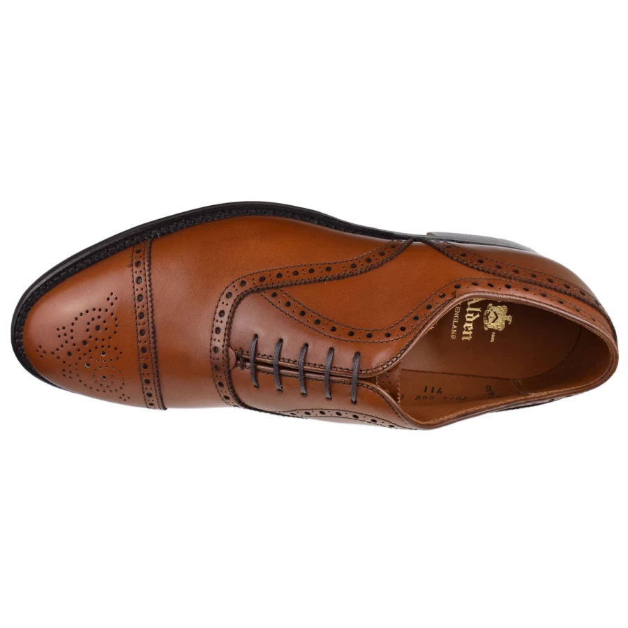 Alden Medallion Cap Toe Oxford Dress Shoes for Men - Classic Formal Footwear