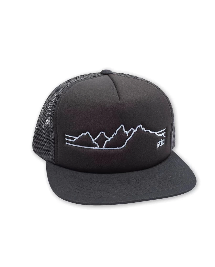 Stio Unisex Teton Elevations Embroidered Trucker Hat - Stylish & Durable Snapback Cap