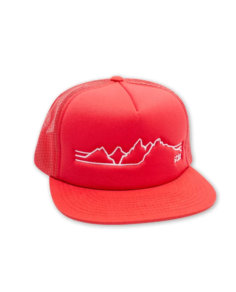 Stio Unisex Teton Elevations Embroidered Trucker Hat - Stylish & Durable Snapback Cap