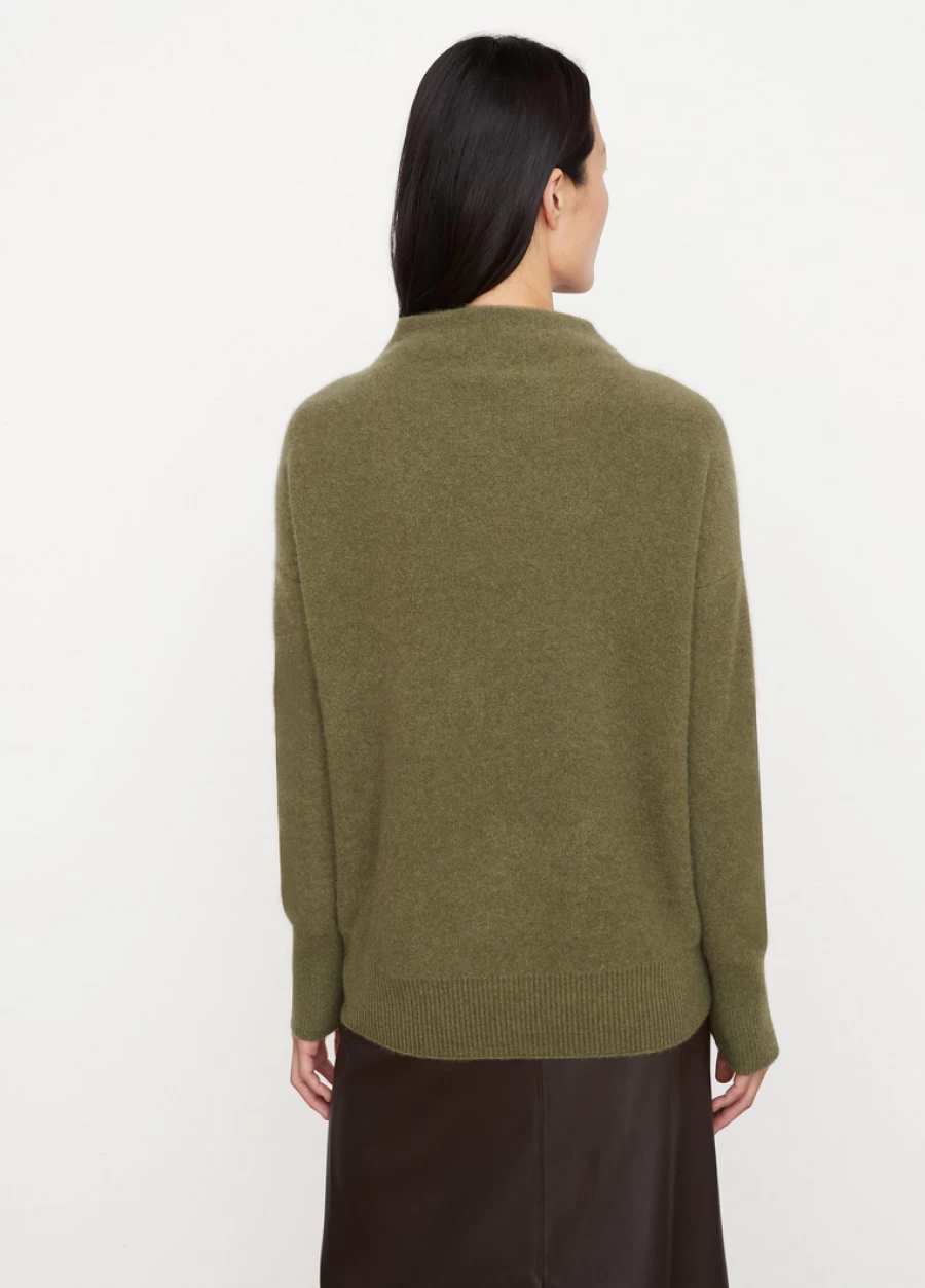 Vince Women's Plush Cashmere Funnel Neck Sweater - Soft Luxury Knit Pullover