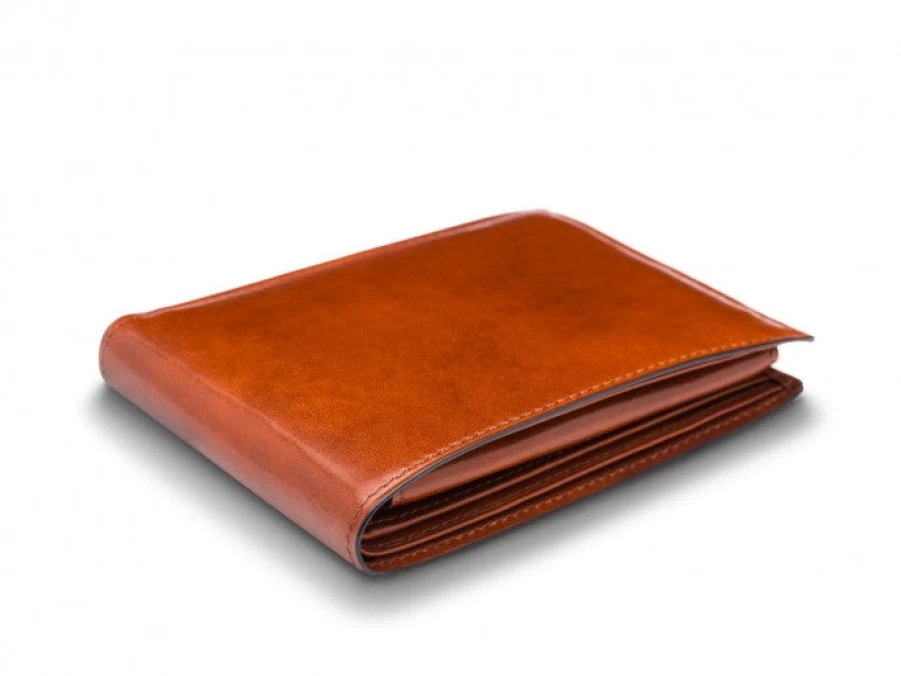 Bosca Genuine Leather Bifold Wallet with ID Passcase - Classic Old Leather Design for Men & Women