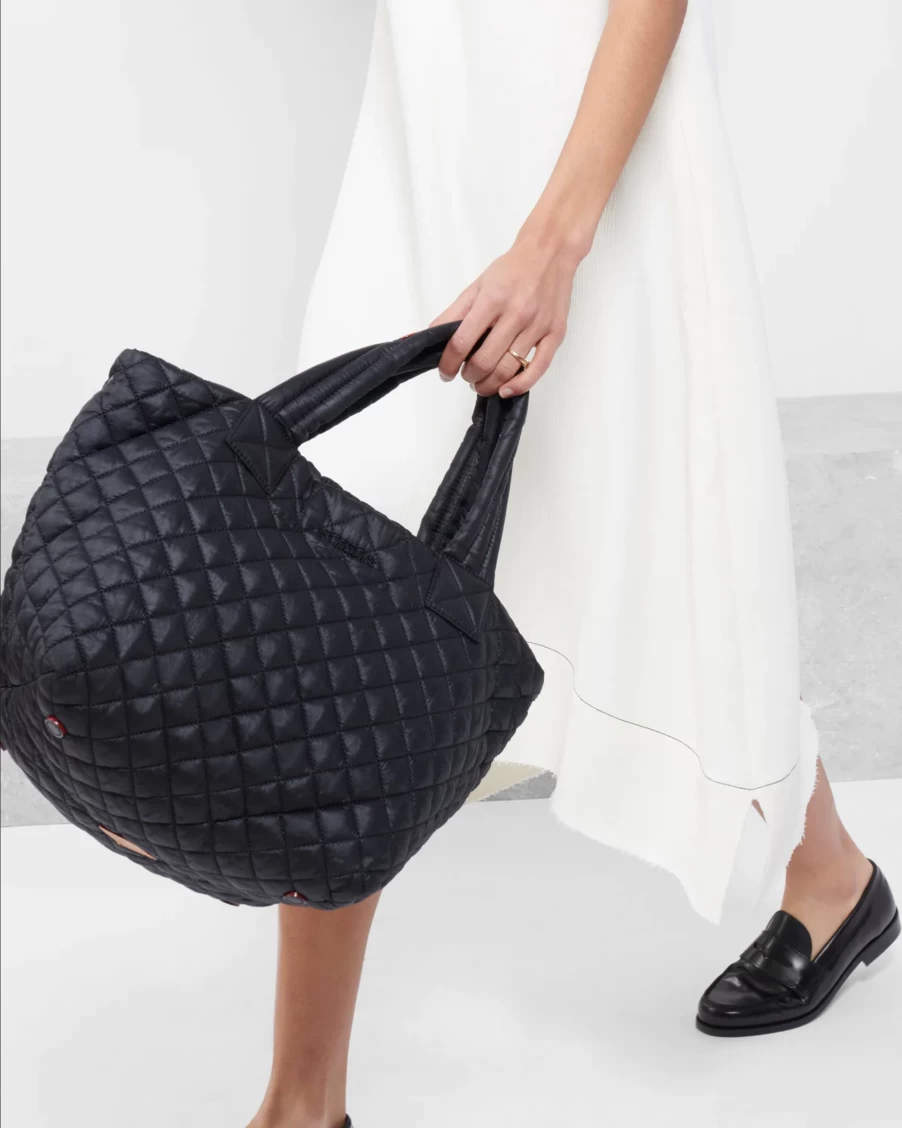 MZ Wallace Small Metro Tote Deluxe - Stylish Black Handbag for Women