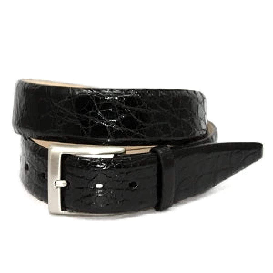 Torino Genuine Crocodile Leather Belt for Men - Premium Luxury Dress Belts
