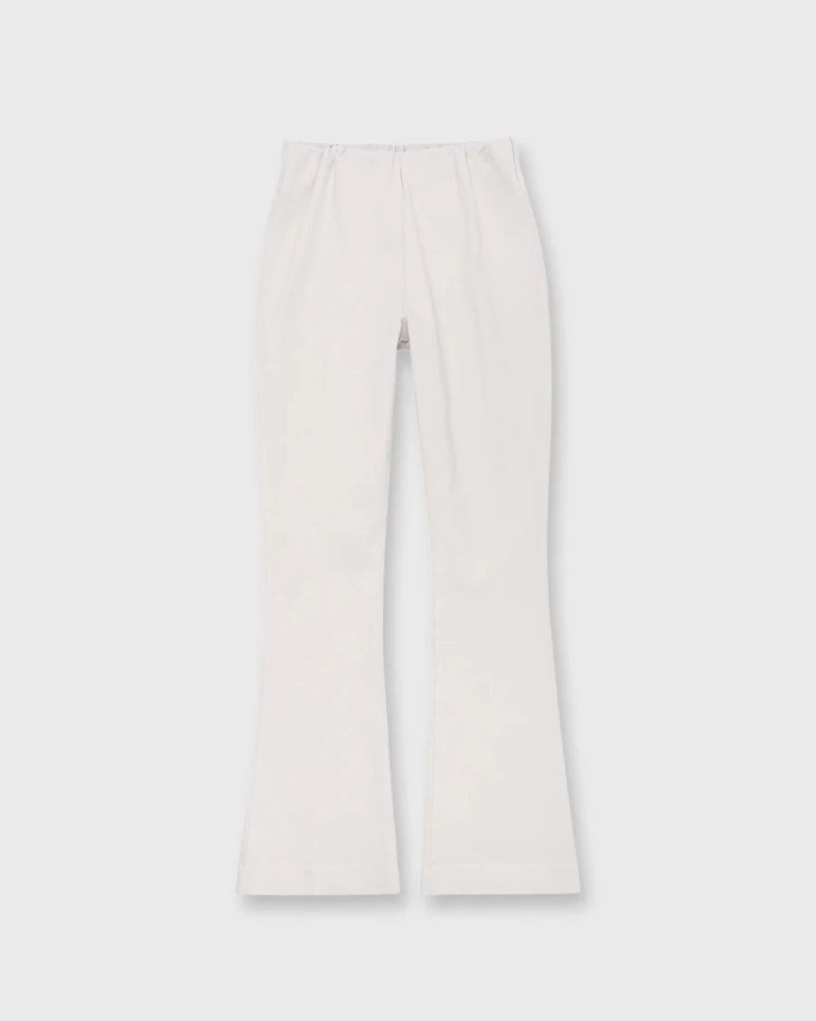 Ann Mashburn Faye Flare Cropped Pant in Taupe - High-Waisted Wide-Leg Trousers for Women