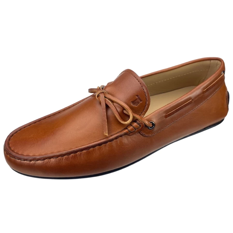 Tod's Laccetto City Gommino Driver Loafers - Classic Italian Leather Driving Shoes for Men