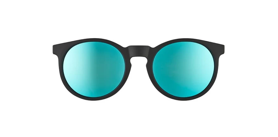 Goodr Sunglasses Midnight Ramble Circle Bar Aviator Style Shades for Men & Women