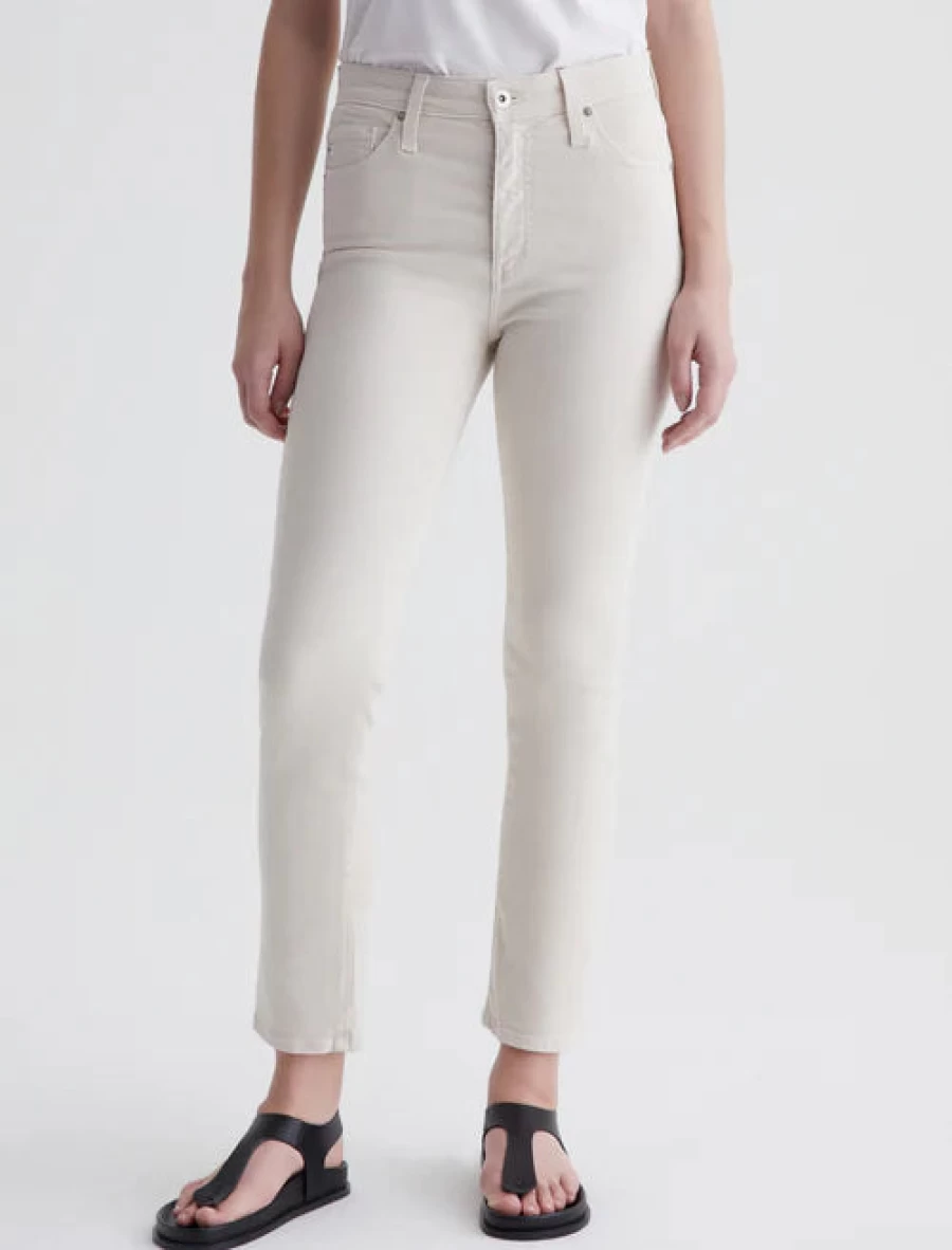 AG Jeans Mari Crop in Opal Stone - Women's High-Waisted Denim Shorts