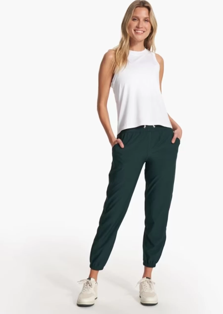 Vuori Men's Weekend Jogger Pants in Grass Green - Lightweight Running Joggers for Men