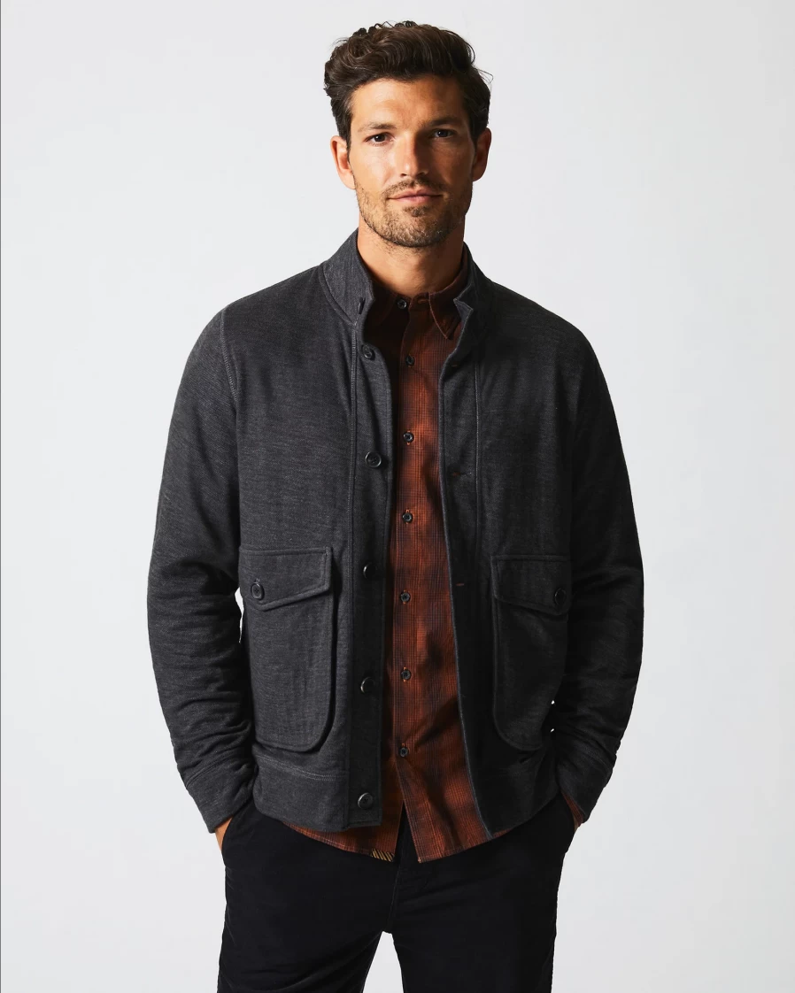 Billy Reid Slub Cotton Cardigan - Men's/Women's Relaxed Fit Knit Sweater