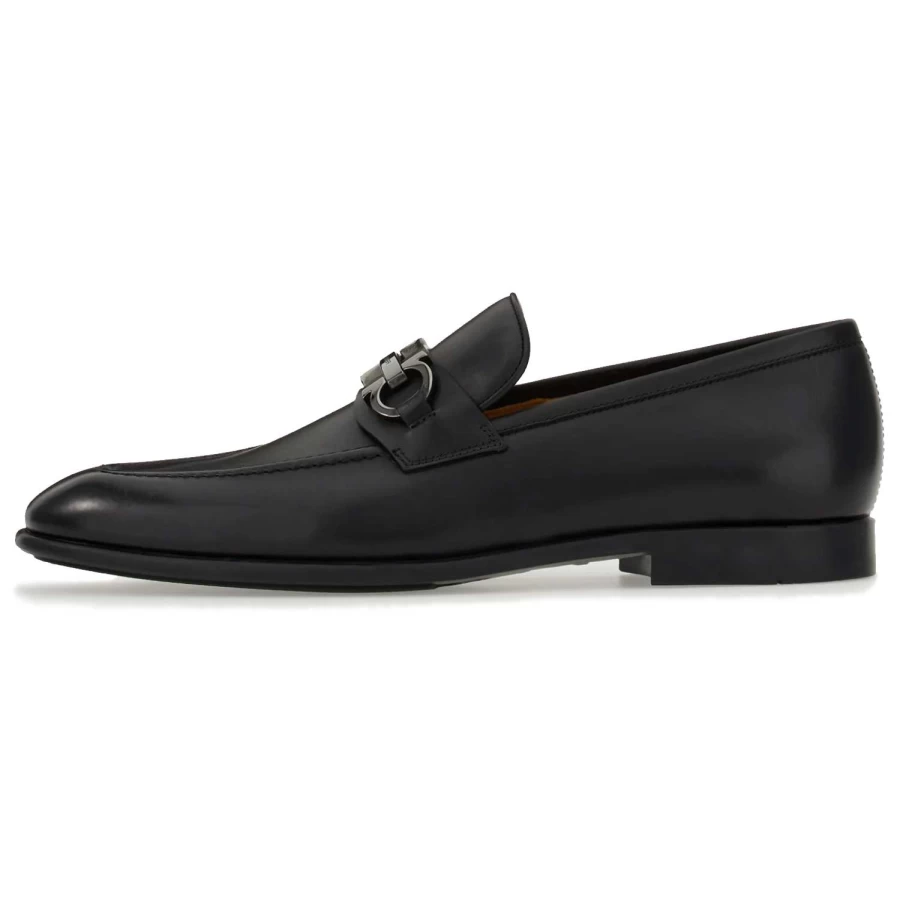 Ferragamo Foster Gancini Bit Loafers for Men/Women | Classic Leather Slip-On Shoes