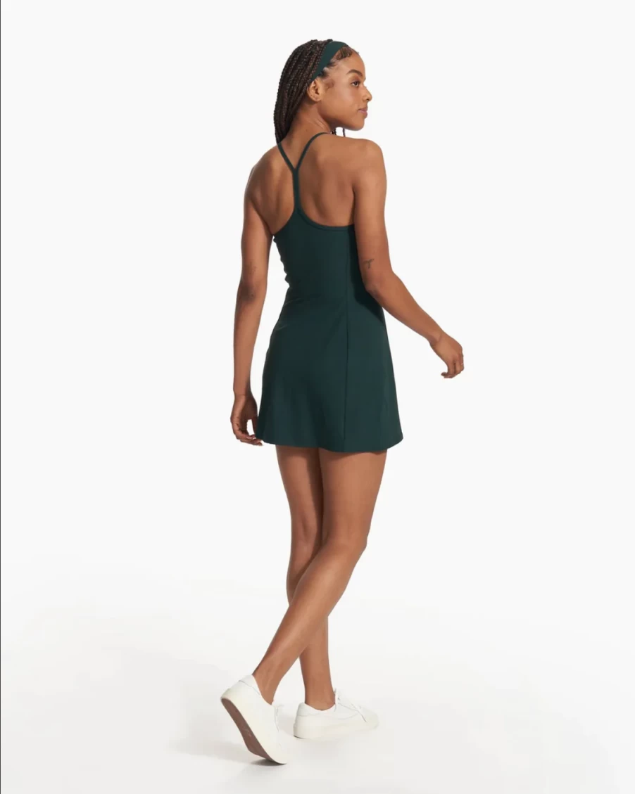 Vuori Women's Grass Green One Shot Tennis Dress for Performance & Comfort