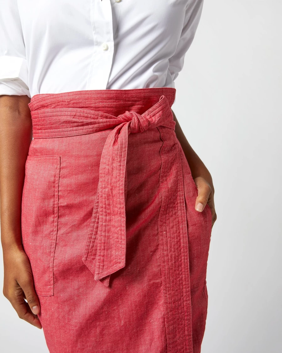 Ann Mashburn Kira Wrap Skirt - Red Women's Fashion Skirt
