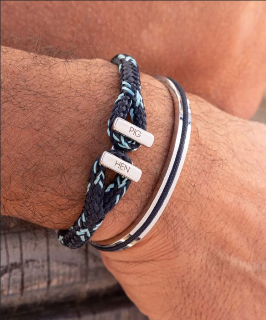 Pig & Hen Icy Ike - Premium Handcrafted Leather Bracelet for Men & Women
