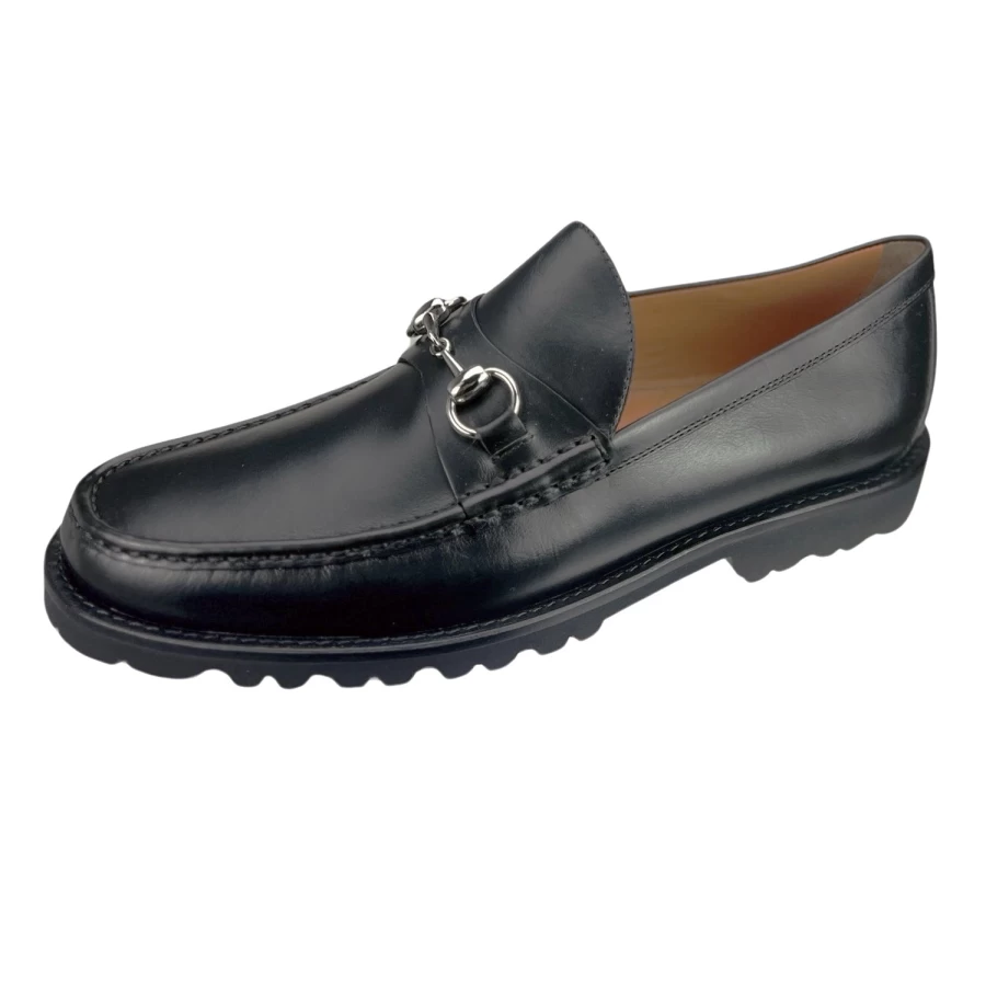 Peter Huber Diego XL Bit Loafer with Lugsole for Men - Classic Comfortable Slip-On Shoes