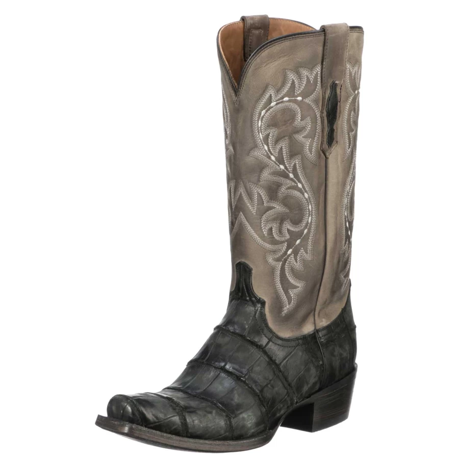 Lucchese Burke Giant Exotic Alligator Leather Boots for Men