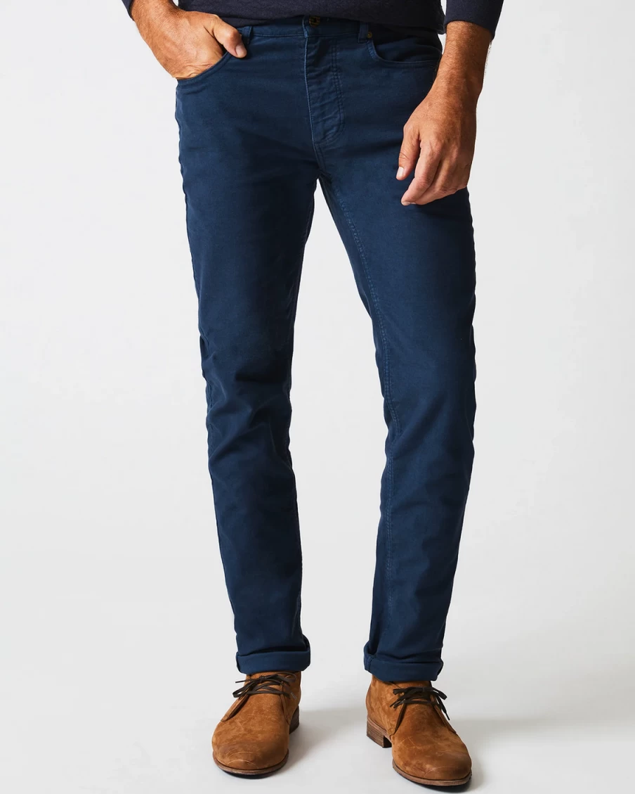 Billy Reid Premium Moleskin Jeans for Men - Durable Comfort Fit Denim Pants