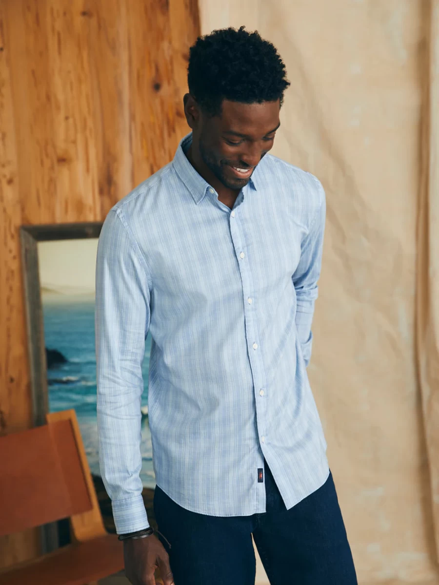 Faherty Men's Movement Sport Shirt - Lightweight Performance Golf & Active Shirt