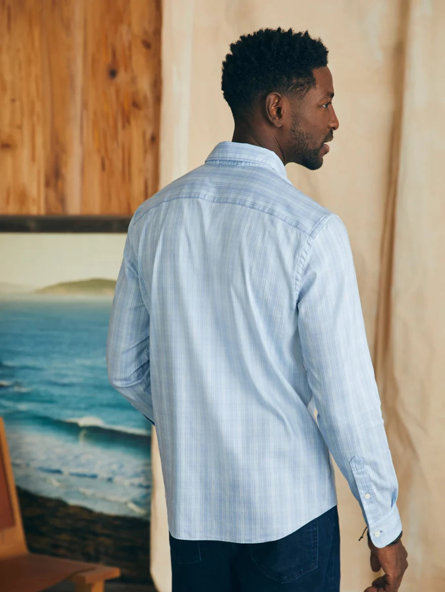 Faherty Men's Movement Sport Shirt - Lightweight Performance Golf & Active Shirt