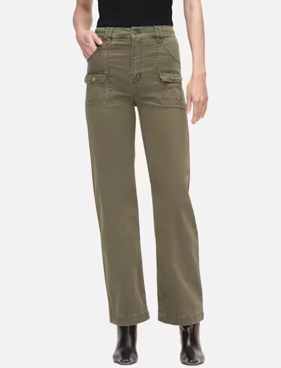 Frame Denim Utility Pocket Pant in Washed Winter Moss - Stylish Cargo Pants for Men & Women