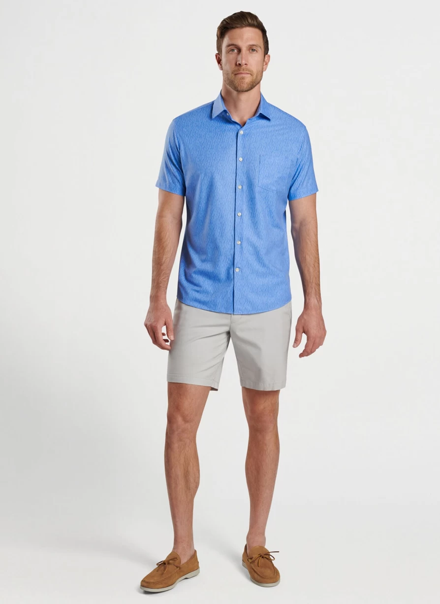 Peter Millar Maritime Performance Poplin Sport Shirt for Kayaking