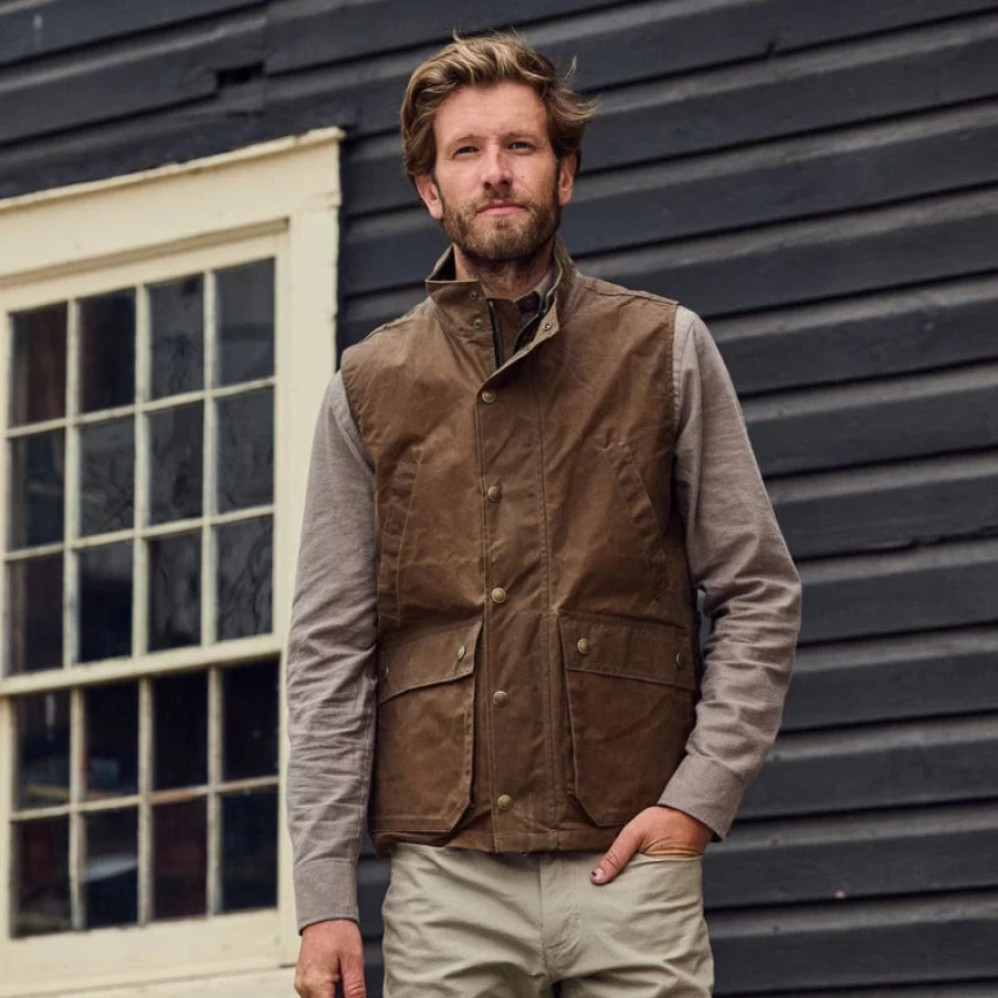 Tom Beckbe Kinsman Tobacco Vest for Men – Outdoor Hunting Vest