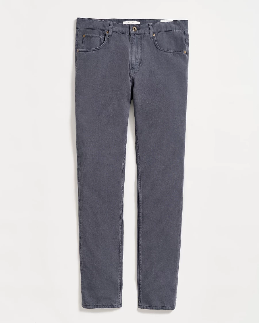 "Billy Reid Men's Cotton Linen Relaxed Fit 5-Pocket Pants for Comfortable Casual Wear"