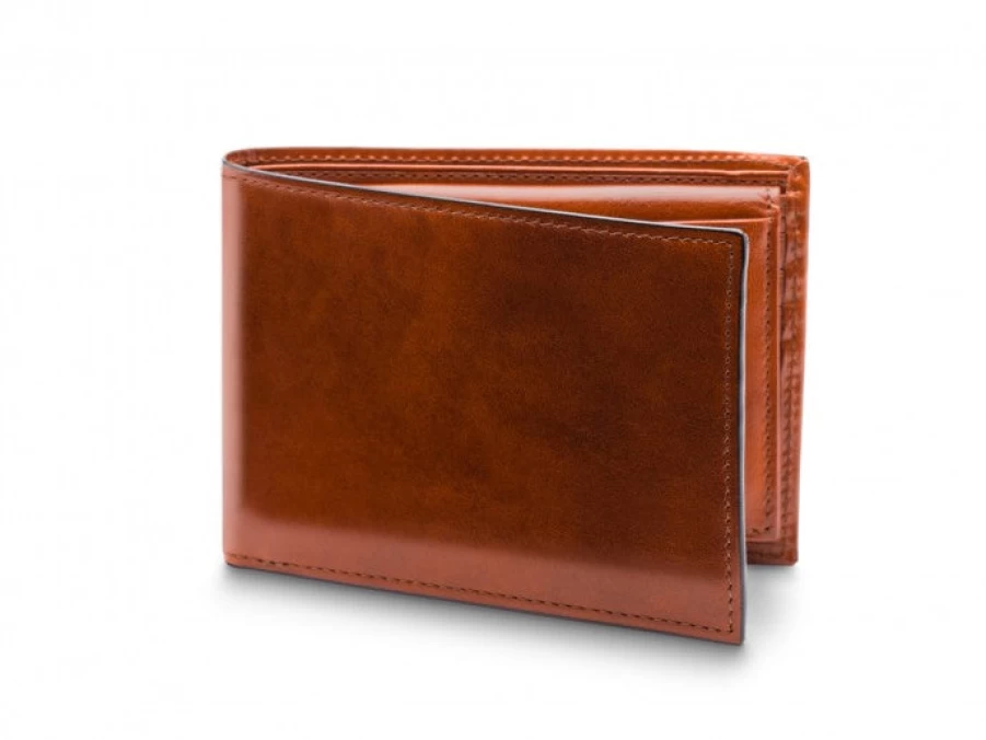 Bosca Genuine Leather Bifold Wallet with ID Passcase - Classic Old World Style