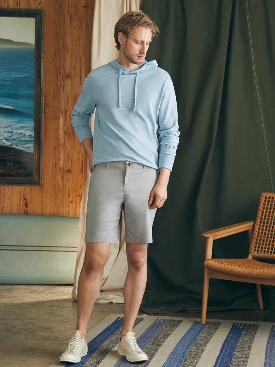 Faherty Men's 8" Movement Chino Shorts - Lightweight Comfort Casual Summer Shorts