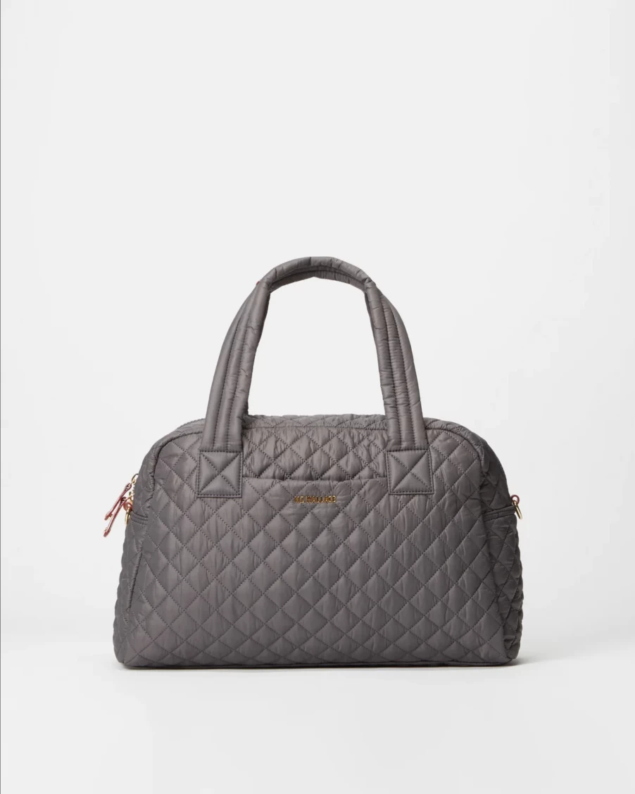 MZ Wallace Travel Jimmy Crossbody Bag in Magnet | Lightweight Nylon Tote for Women