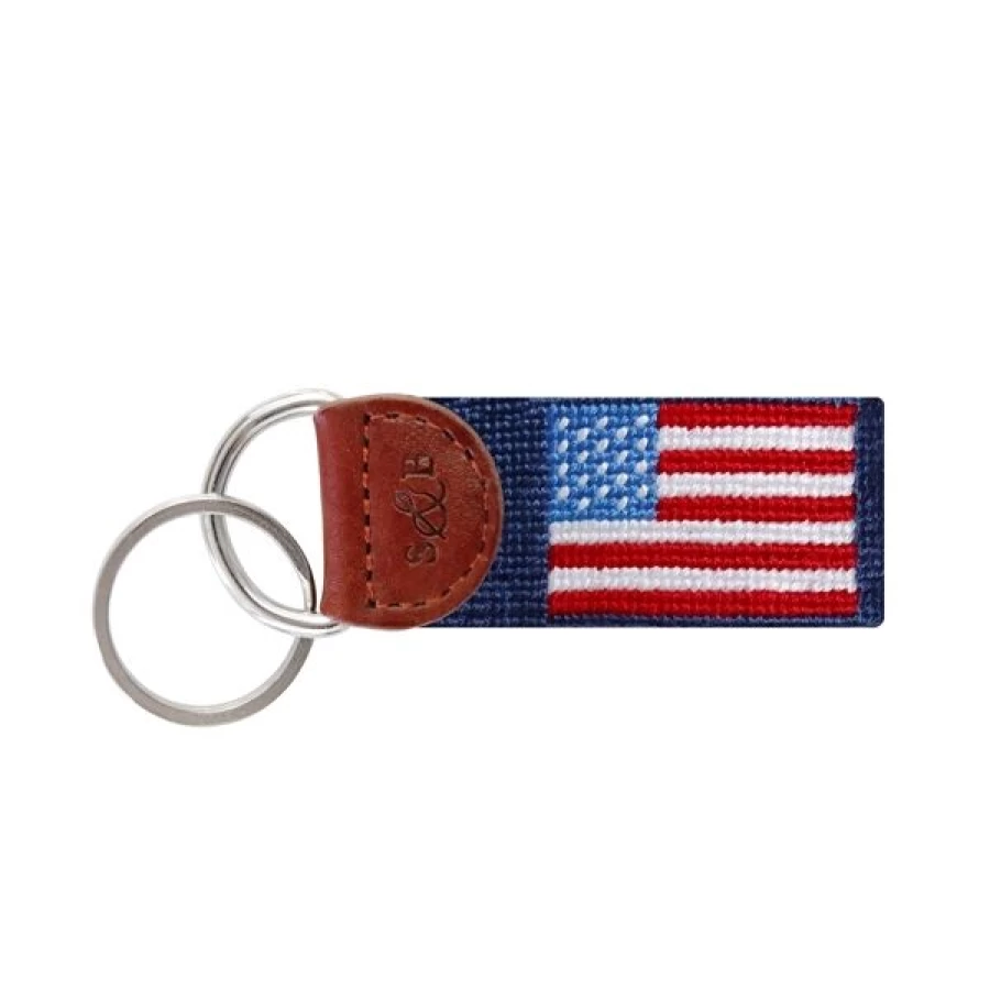 Smathers & Branson Premium Leather Key Fob - Stylish & Durable Keychain Accessory