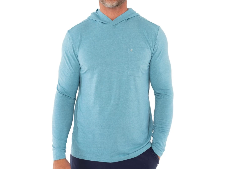 Criquet Sunday Hoodie - Heather Lagoon Color Comfortable Pullover for Men & Women