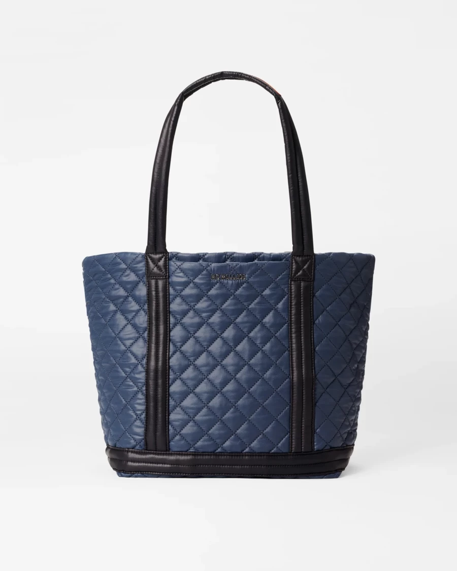 MZ Wallace Medium Empire Tote in Navy & Black - Stylish & Spacious Handbag