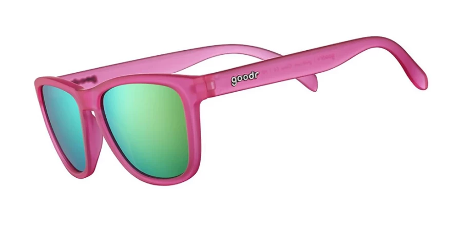 Goodr Sunglasses Flamingos On A Booze Cruise Polarized Aviator Sunglasses for Men and Women
