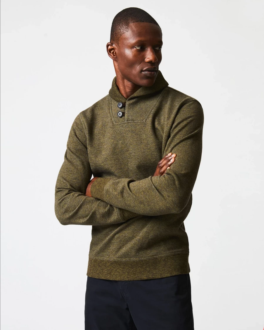 Billy Reid Mouline Shawl Collar Pullover Sweater